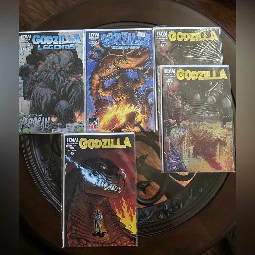 Godzilla Comic Set - Vibrant Multicolor Covers